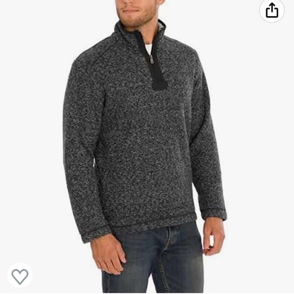 Orvis Men's Brighton Quarter Zip Sweater Size Medium